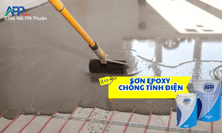 Hình ảnh: Đo kiểm điện trở bề mặt để nghiệm thu sàn sơn epoxy chống tĩnh điện.