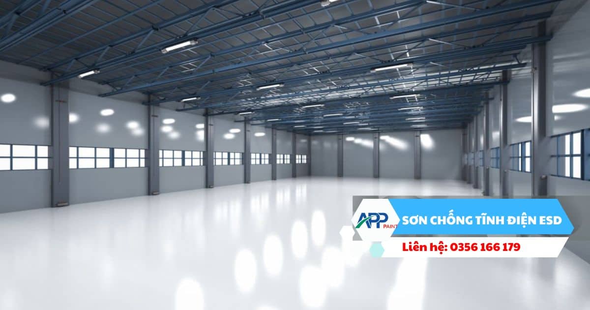 Chi phí xử lý bề mặt là một phần quan trọng trong báo giá sơn sàn epoxy chống tĩnh điện ESD.