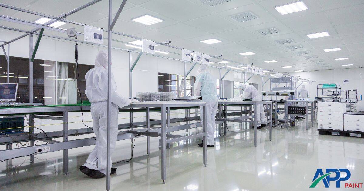 Hệ thống sản phẩm sơn epoxy chống tĩnh điện đồng bộ từ APP Paint.