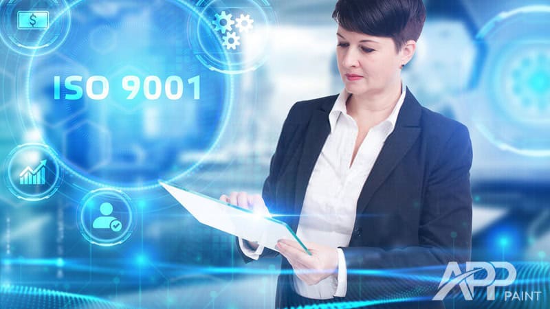 Sơ đồ quy trình kiểm soát chất lượng theo tiêu chuẩn ISO 9001.