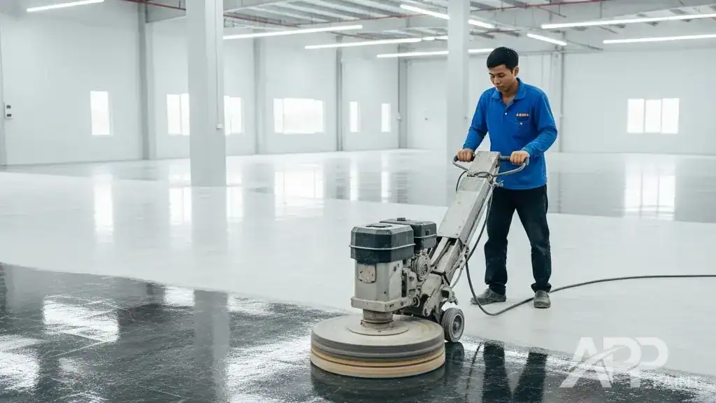 đánh bóng phục hồi sàn đá