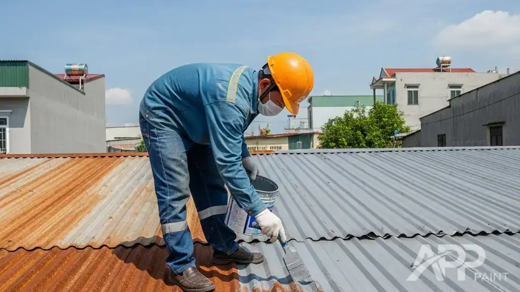 sơn chống rỉ mái tôn